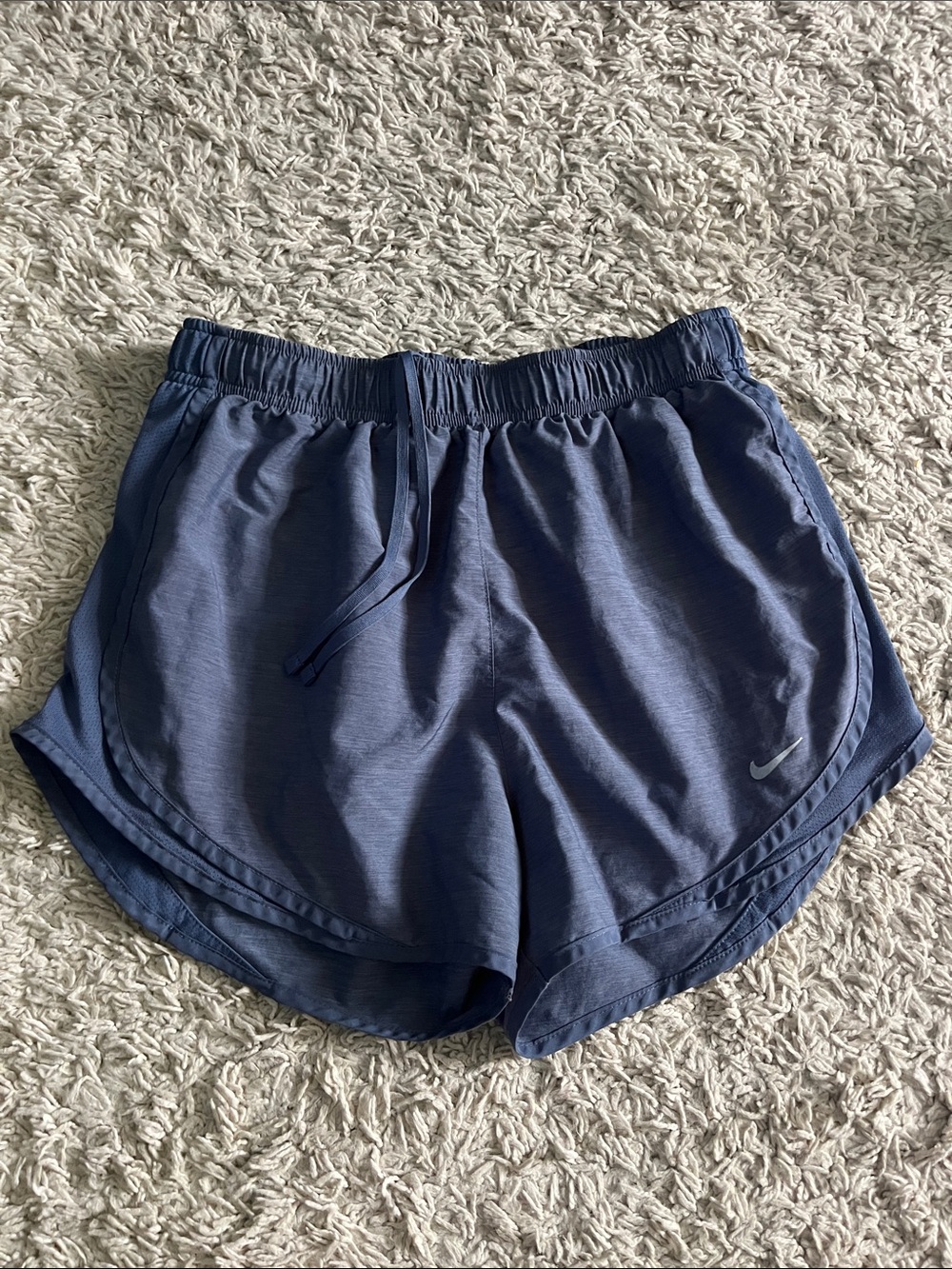 Nike Women's Slate Blue Running Shorts with Drawcord